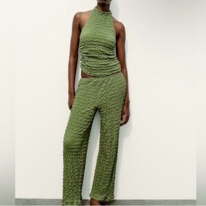Zara Textured Co-Ord - Pants (M) & Top (S)